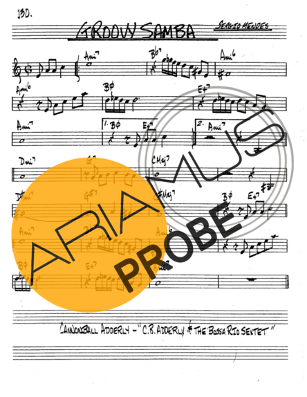 The Real Book of Jazz Groovy Samba score for Trompete