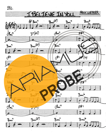 The Real Book of Jazz I Believe In You score for Tenor-Saxophon Sopran (Bb)