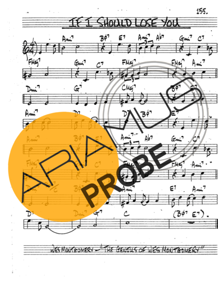 The Real Book of Jazz If I Should Lose You score for Tenor-Saxophon Sopran (Bb)
