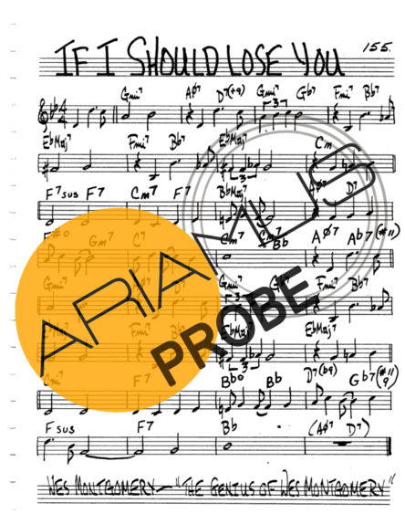 The Real Book of Jazz If I Should Lose You score for Geigen