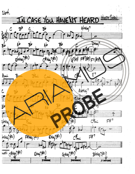 The Real Book of Jazz In Case You Havent Heard score for Trompete