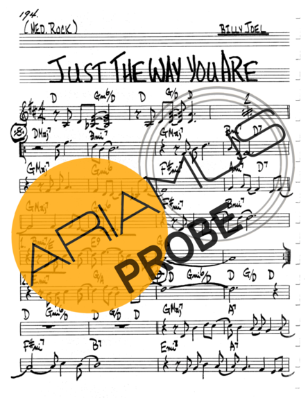 The Real Book of Jazz Just The Way You Are score for Geigen