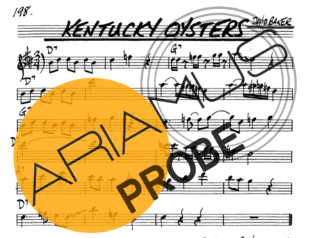 The Real Book of Jazz Kentucky Oysters score for Alt-Saxophon