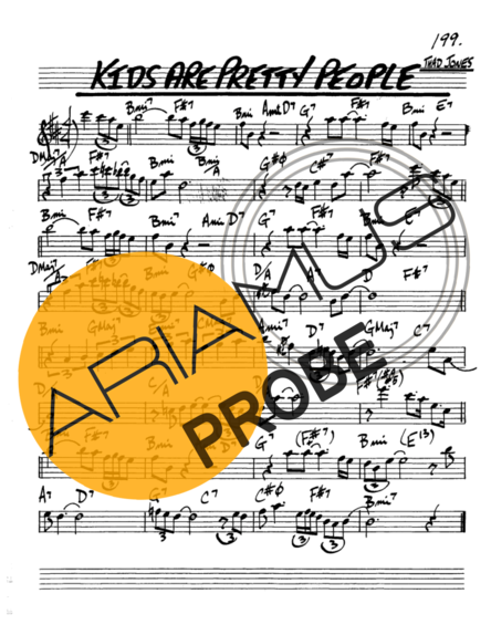 The Real Book of Jazz Kid Are Pretty People score for Alt-Saxophon