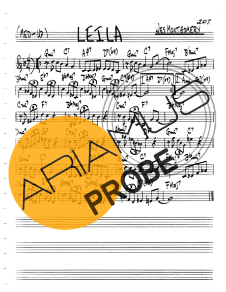 The Real Book of Jazz Leila score for Geigen