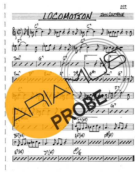 The Real Book of Jazz Locomotion score for Tenor-Saxophon Sopran (Bb)
