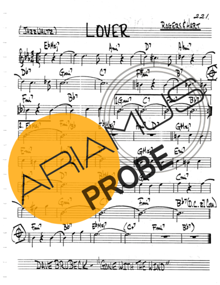 The Real Book of Jazz Lover score for Keys