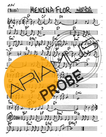 The Real Book of Jazz Menina Flor score for Geigen