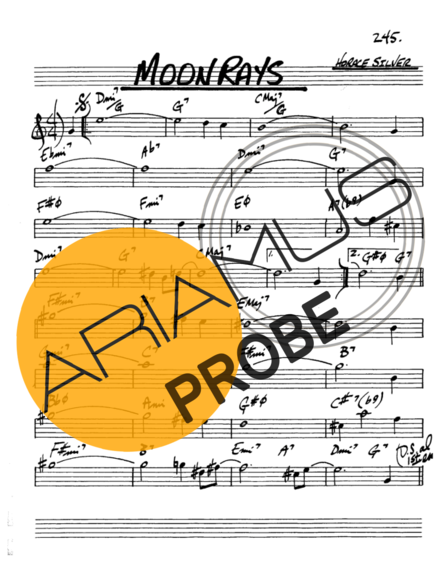 The Real Book of Jazz Moon Rays score for Alt-Saxophon