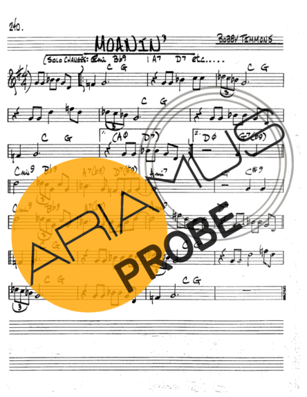 The Real Book of Jazz Mornin score for Trompete