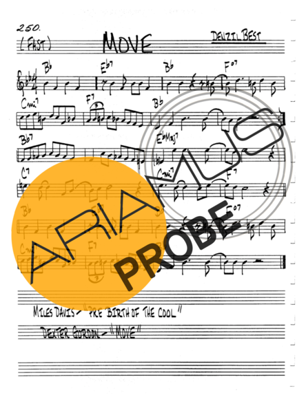 The Real Book of Jazz Move score for Keys