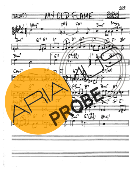 The Real Book of Jazz My Old Flame score for Tenor-Saxophon Sopran (Bb)
