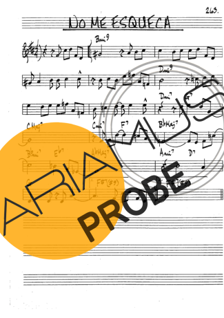 The Real Book of Jazz No Me Esqueça score for Klarinette (Bb)