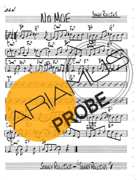 The Real Book of Jazz No Moe score for Keys