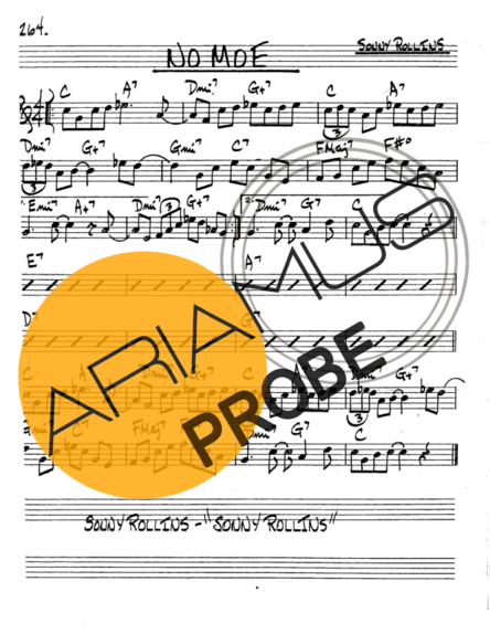 The Real Book of Jazz No Moe score for Tenor-Saxophon Sopran (Bb)