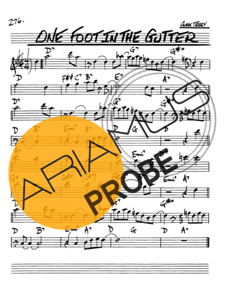 The Real Book of Jazz One Foot In The Gutter score for Alt-Saxophon