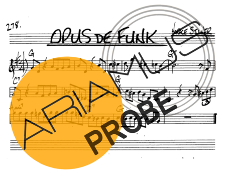 The Real Book of Jazz Opus De Funk score for Alt-Saxophon