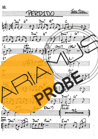 The Real Book of Jazz Perdido score for Klarinette (Bb)
