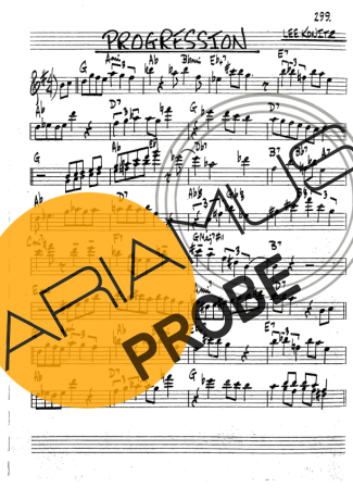 The Real Book of Jazz Progression score for Klarinette (Bb)