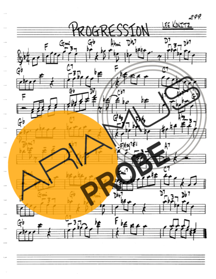The Real Book of Jazz Progression score for Mundharmonica