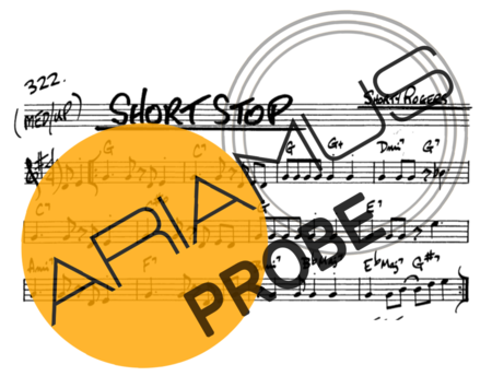The Real Book of Jazz Short Stop score for Alt-Saxophon