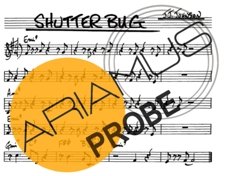 The Real Book of Jazz Shutter Bug score for Alt-Saxophon