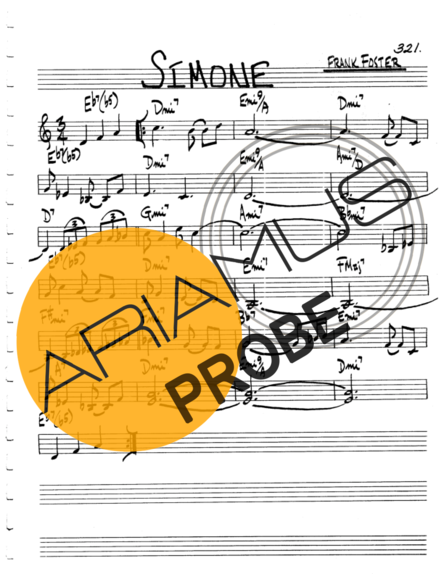 The Real Book of Jazz Simone score for Klarinette (C)
