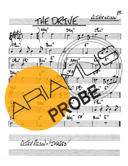 The Real Book of Jazz The Drive score for Alt-Saxophon
