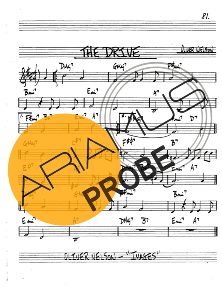 The Real Book of Jazz The Drive score for Tenor-Saxophon Sopran (Bb)
