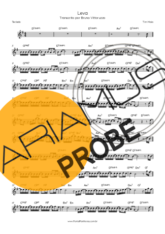 Tim Maia Leva Partituren für Keys