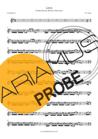 Tim Maia Leva Partituren für Klarinette (C)