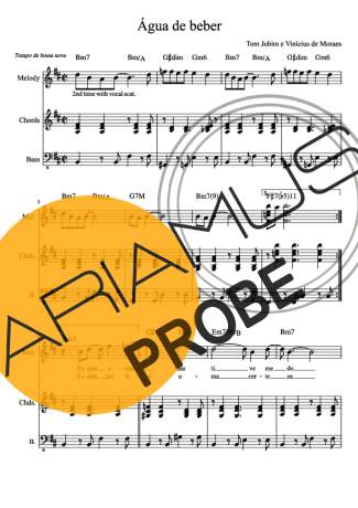 Tom Jobim Agua De Beber Partituren für Klavier