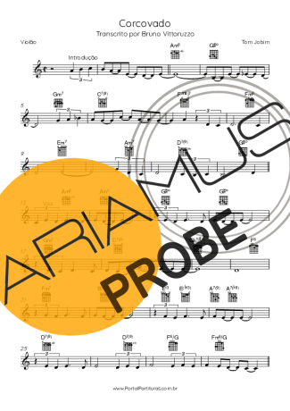 Tom Jobim Corcovado score for Akustische Gitarre
