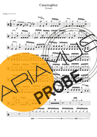 Trivium Catastrophist Partituren für Schlagzeug