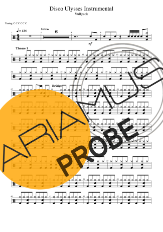 Vulfpeck Disco Ulysses (Instrumental) Partituren für Schlagzeug
