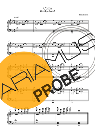 Yann Tiersen Coma Partituren für Klavier