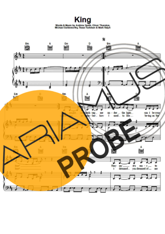 Years & Years King Partituren für Klavier